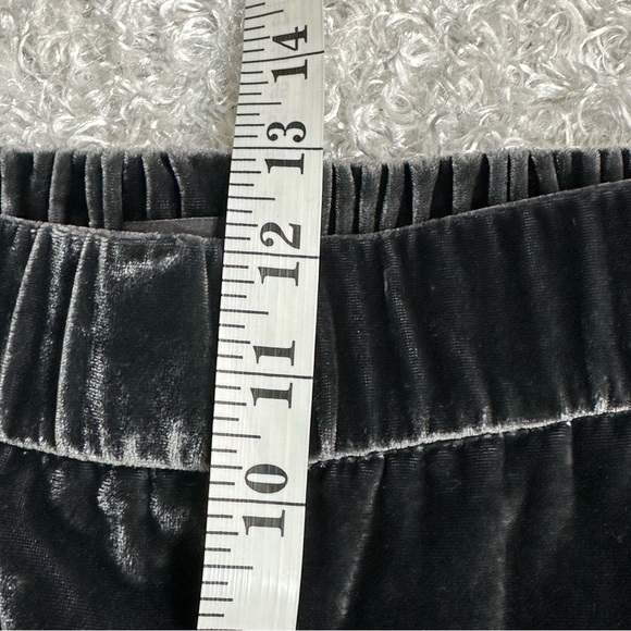 Ann Taylor Medium M Gray Velour Elastic Waistband Pants Pockets - Picture 12 of 12